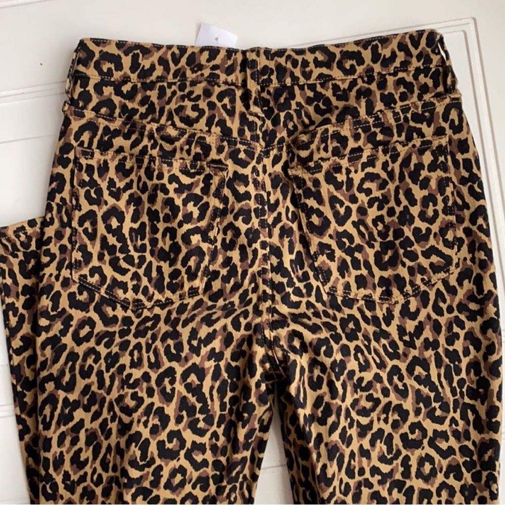 NWT J. Crew 9” High Rise Leopard Print Skinny Jeans Size 28 - Picture 7 of 7